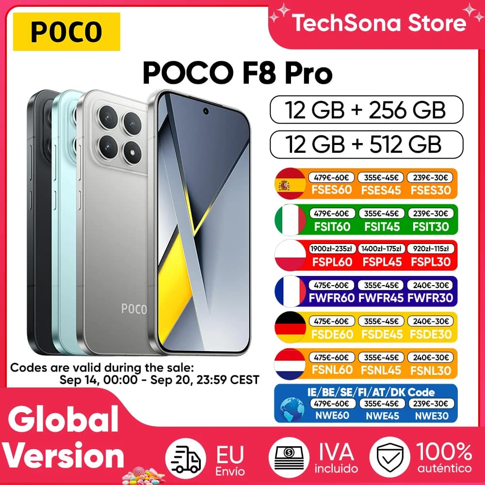 Global Version POCO F8 Pro 5G Smartphone Snapdragon® 8 Elite 6.59" Eye-care AMOLED Display 100W HyperCharge 6210mAh NFC IP68