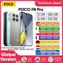 Global Version POCO F8 Pro 5G Smartphone Snapdragon® 8 Elite 6.59" Eye-care AMOLED Display 100W HyperCharge 6210mAh NFC IP68