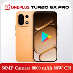 OnePlus Turbo 6X Pro 5G Phone Dimensity 7400 Super 8000mAh 80W IP69 Android 16 128GB 8GB RAM, 256GB 8GB RAM, 256GB 12GB RAM 50MP