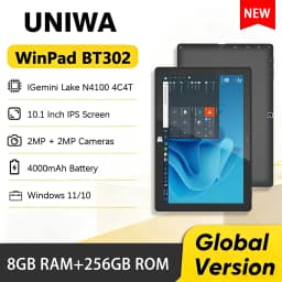 UNIWA Winpad Bt302 Windows Tablet 10.1'' HD Tablet PC WIN10/11 8GB+256GB BT Wifi Dual-Camera HDMI Interface 4000mAh Double USB