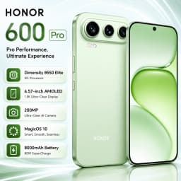 Honor600 Pro 5G Phone Dimensity 8550 Elite AMOLED 120Hz MagicOS10 200MP Camera 8000mAh 80W Charger Honor 600 Pro Googleplay OTA