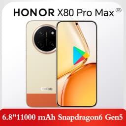Honor X80 Pro Max Mobile Phone 5G Snapdragon6 Gen5 50MP 11000mAh 90W Charger Google Play X80ProMax