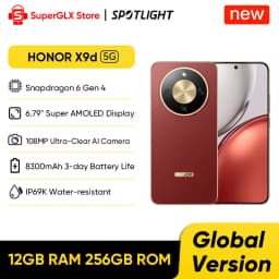 2025 New HONOR X9d 5G Global Version 6.79" 120Hz Super AMOLED Display 108MP OIS Cameras 8300mAh 3-day Battery Android15 Dual SIM
