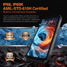 AGM X7 5G Rugged Phone 12GB+256GB 10000mAh Android 16 Phone 6.72" NFC Loudspeaker ESIM 64MP CAM Wireless Charging Cell Phone