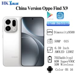 Oppo Find X9 Rear Camera 50MP 6.59 Inch AMOLED 120Hz Dimensity 9500 Battery 7025mAh 80W SuperVOOC 50W Wireless NFC OTA Update