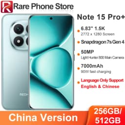 China Version Xiaomi Redmi Note 15 Pro+ 256GB/512GB Snapdragon 7s Gen 4 6.83" 1.5K Display 50MP+32MP Camera 90W 7000mAh Battery