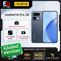New Launch EU Version realme 16 Pro 5G Smartphone 200MP LumaColor Camera 6500nit AMOLED Display 6500mAh Battery 45W Charge