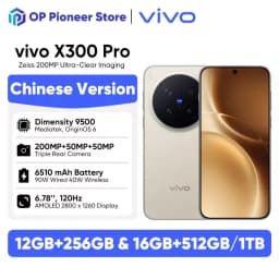 vivo X300 Pro 5G Smartphone Android MediaTek Dimensity 9500 200MP Zeiss APO Super Telephoto Lens 6.78" AMOLED 120Hz 6510mAh NFC