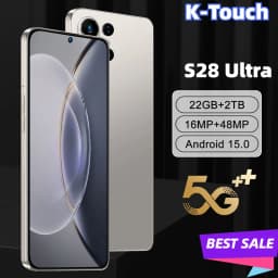 K-Touch New S28 Ultra Mobile Phones Android 5G 7.3HD 22G+2TB Smartphone Dual Sim 7800mAh Unlocked Cell Phone 16+48MP Global Version Teléfonos