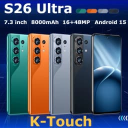 K-Touch Mobile Phones For S26 Ultra Android 15 Smartphone 7.3 Inch Cell Phone 8000mAh Face Unlock 5G Dual SIM 16+48MP Camera Global Version Cellphones