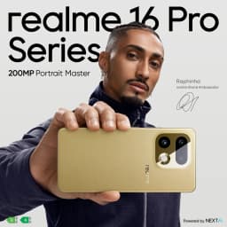 realme 16 Pro 5G Smartphone 6500mAh Battery 45W Ultra Charge 200MP Camera 6.78'' 144Hz AMOLED Display MediaTek Dimensity 7300 Max NFC No Charger