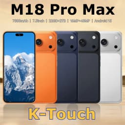 K-Touch NEW Mobile Phones M18 Pro Max 5G Dual SIM Smartphone 7.3HD Android 15 Cell Phone 22G+2TB 16+48MP Camera 7800mAh Wifi GPS Global Version Cellphones