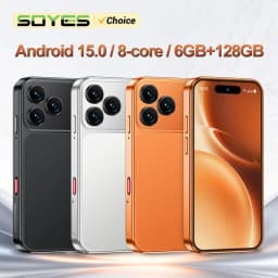 SOYES XS19 MAX Mini Smartphone Android 15.0 Helio G81 6GB RAM 128GB ROM 3.95-inch 4G LTE 2000mAh Battery 20MP Camera Small Phone