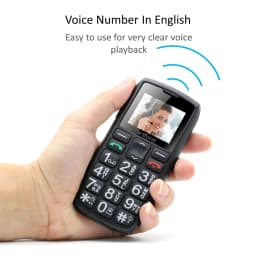 Artfone C1+ Bar Senior Mobile Phone With Free Charging Dock Big Rubber Keypad For Elderly Dual Sim One Key SOS FM 1400mAh