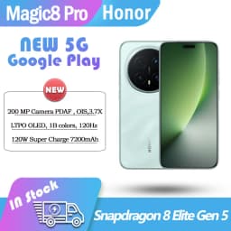 Honor magic 8 Pro 5G Phone Snapdragon 8 Elite Gen5 200MP Camera 120W Charger 7200mAh Google 6.71" 120Hz LTPOOLED 3.7x optical