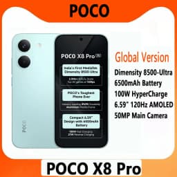 Global Version POCO X8 Pro 5G 120Hz Ultra-Bright AMOLED DisplaySmartphone 1.5K Dimensity 8500-Ultra NFC 50MP