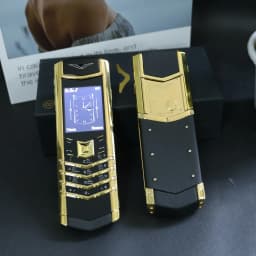 Elegant Metal Signature Handmade Mobile Phone Dual SIM Bluetooth Dialer Ebook Luxury Feature Classic Senior Phone for Elderly