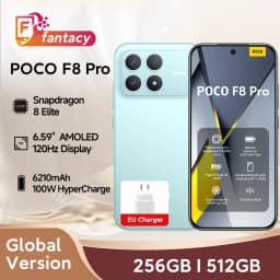Global Version POCO F8 Pro Smartphone Snapdragon8 Elite 100W HyperCharge 6210mAh Battery 6.59"120Hz HyperRGB AMOLED Display NFC