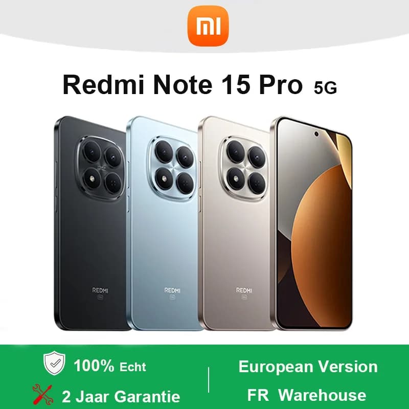 Xiaomi Redmi Note 15 Pro 5G Smartphone MediaTek Dimensity 7400-Ultra 6.83' AMOLED Display 120Hz 200MP Main Camera 6580 mAh(typ) Battery NFC