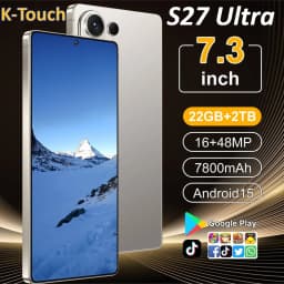 K-Touch S27 Ultra Mobile Phones Smartphone 7.3HD Cheap 4G 5G Dual Card Dual Standby Cell Phone 7800mAh Android 15 WIFI GPS Global Version Cellphones