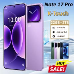 K-Touch Note 17 Pro Mobile Phones Smartphone Android 15 Global Version Cell phone 7.3 Inch Large Screen 16 + 48MP 22GB + 2TB 7800mAh Power Battery 5G Dual SIM Face Unlock WiFi GPS Cellphones For Men Women