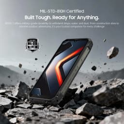 Blackview ROCK 1 [Charger not included for EU] Rugged Smartphone Android 16 24GB(8+16GB) RAM 256GB ROM 6.56'' 90Hz 15000mAh 33W