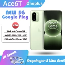 NEW OnePlus Ace6T 5G Unlocked Snapdragon8 Gen5 6.83 inch AMOLED 165HZ 8300mAh SuperVOOC100W Charge 50MP Google ColorOS16 ACE 6t