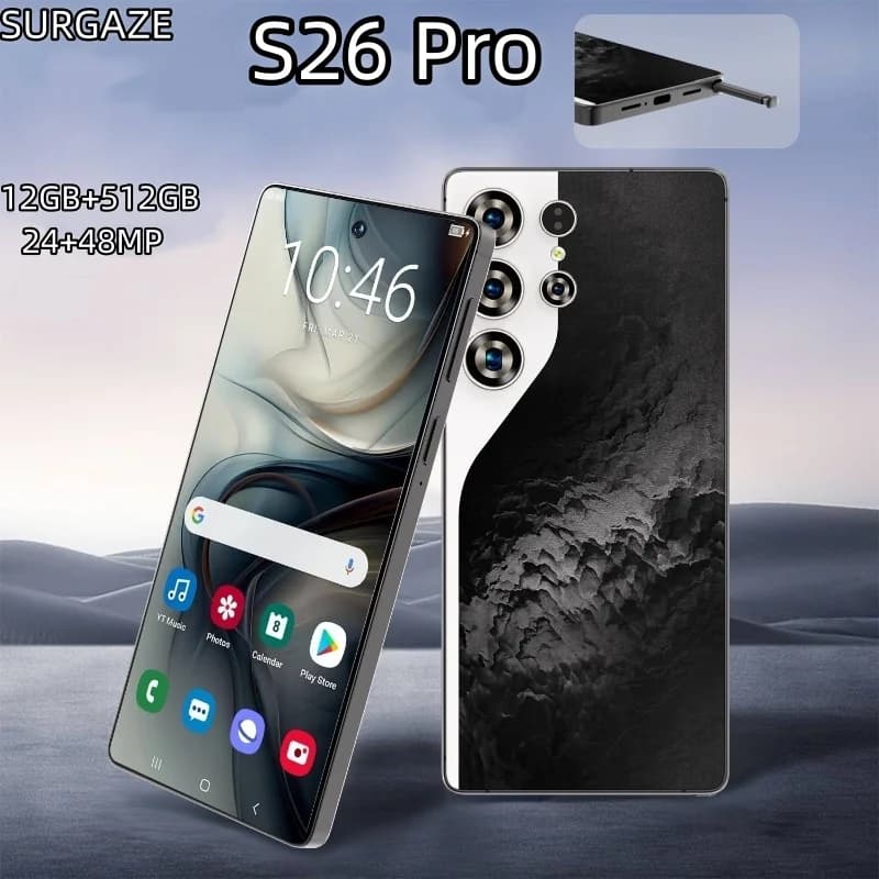 SURGAZE S26 Pro Smartphone intelligent 4G 5G dual card dual standby Android system 12GB+512GB global version 6000mAh battery