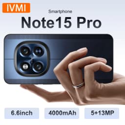 IVMI Note15 Pro Smartphones Android Dual SIM 6.6" 3GB RAM 16GB ROM 5+13MP WIFI GPS Google Play Store 4G Face ID Mobile Phones