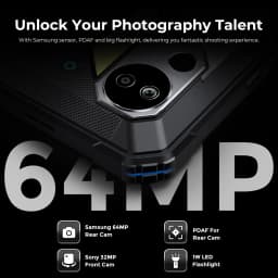 FOSSiBOT DT2 Rugged Tablet 20GB+256GB Helio G99 10.4 inch 2K Display 64MP PC Tablets 22000mAh 66W IP68 4G LTE Android 13 Pad