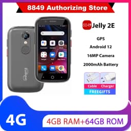 Unihertz Jelly 2E,Mini Rugged,4 Гб+64 Гб,2000мАч,16MP Camera,Android 12,VoLTE HD Voice,глобальная версия