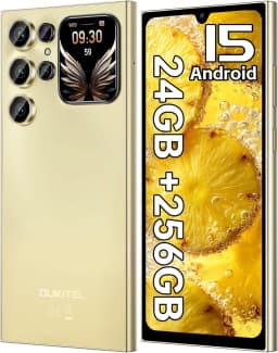OUKITEL C62PRO 4G Unlocked Cell Phone 6.88" Display, 24GB RAM+256GB ROM/TF 1TB, 5150mAh Smartphone, 1800 Camera
