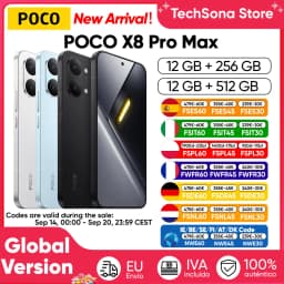 Smartphone POCO X8 Pro Max 5G Global Version MediaTek Dimensity 9500s 6.83" 1.5K 120Hz Ultra-bright AMOLED Display 8500mAh NFC