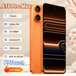 K-Touch Smartphone Android For M18 Pro Max 5G Cell Phone Mobile Phones 7.3 Inch Full Display 22GB RAM 2TB ROM 48MP Camera 7800mAh Battery Face ID 5G Dual SIM Unlocked GSM Android 15 Cell Phone with GPS WiFi