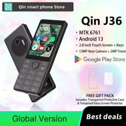 Global Version DuoQin J36 Dual Sim Card 4G Smart Feature Phone Android 13 MTK6761 2.8" Touch Screen 13MP+2MP Physical Keyboard