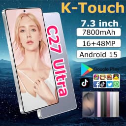 K-Touch Mobile Phones C27 Ultra 7.3 Inch Smartphone 5G Dual Card Android 15 Cell Phone 16+48MP Camera 22GB+2TB 7800mAh Wifi GPS Face Unlocked Global Version Cellphones