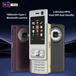 N95 Pro 2G Mini CellPhone 2.0inches Dual SIM Daul Standby GSM Mobile Phone Flashlight FM Radio Bluetooth Stylish Slider Phone
