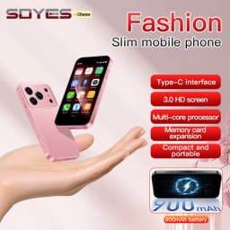 SOYES I17 Mini Smartphone 3.0inches HD 2GB RAM 16GB ROM Dual SIM Card 5MP Type-C Android Small 3G Mobile Phone Face Unlock