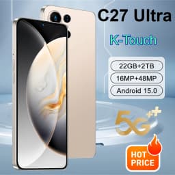 K-Touch Smartphone C27 Ultra Mobile Phones Android Cell Phone 7.3inch HD 22G+2TB 48MP Smartphone 7800mAh 4G 5G Dual SIM WIFI Unlocked Global
