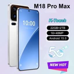 K-Touch M18 Pro Max Smartphone 5G 7.3inch Full Screen 7800mAh Mobile Phones Android Cell Phone 5G Dual SIM Global Version Unlocked 22GB 2TB Smart Phones