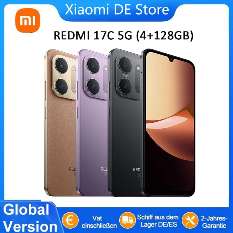 Global Version Redmi 17C 5g Ultra Hd Immersive Smartphone 6.9" 120Hz Display 50Mp Ai Camera System Massive 6000Mah Battery Mobile Phone