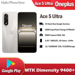 Original Unlocked OnePlus ACE 5Ultra 5 Ultra 5G google play 100W Charger 6700mAh 50Mp Camera Mediatek Dimensity 9400+ Android 15