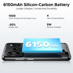 DOOGEE Note 56 Smartphone Android 16 6.56'' HD+ Screen 6150mAh Battery 24GB (3GB+21GB) RAM 64GB ROM UNISOC SC9863A Mobile Phone