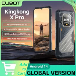 CUBOT KINGKONG X PRO 5G Rugged Smartphone MTK Dimensity 8200 6.72"Screen 144Hz 10200mAh 12GB/24GB RAM+256GB ROM 100MP Camera NFC