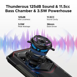 DOOGEE Blade20 Play 5G Rugged Phone Dimensity 7050 6.6'' Gemini Al 125dB Speaker 10300mAh Battery NFC Android 15 Mobile Phone