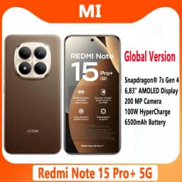 Xiaomi Redmi Note 15 Pro Plus 5G Global Version Smartphone 6500mAh 100W Hypercharge NFC Snapdragon 7s Gen 4 CPU 6.83" AMOLED