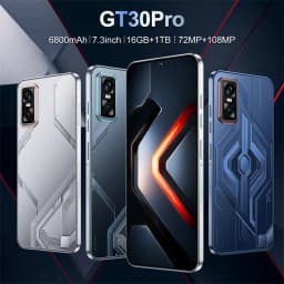 HOT 2025 New GT30 Pro Facial Recognition Function 7.3HD Global Edition Original Smart Dual Card 7800mAh Battery