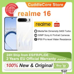 realme 16 5g Smartphone Europe Version 2026 New 6550Mah Titan Battery 45W Fast Charge Ip69