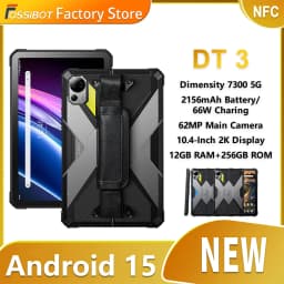 FOSSiBOT DT3 Rugged Tablet 10.4-Inch 12GB+256GB Dimensity 7300 5G 64MP 21560mAh Battery 66W Charging NFC WIFI6 Android 15