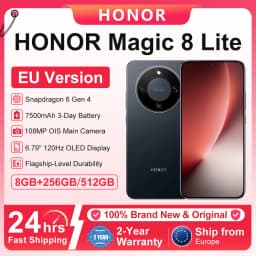 Honor Magic 8 Lite 5g Smartphone Snapdragon 6 Gen4 108Mp Ois Ai Camera 6.79'' 1.5K Amoled 7500Mah 3-Day Battery Life 2.5m Drop-Resistant Sgs Ip69K